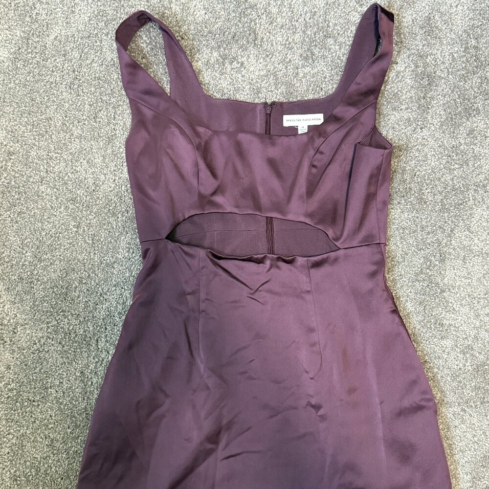 MEDIUM DRESS THE POPULATION Keyhole Plum mini skirt - NWOT